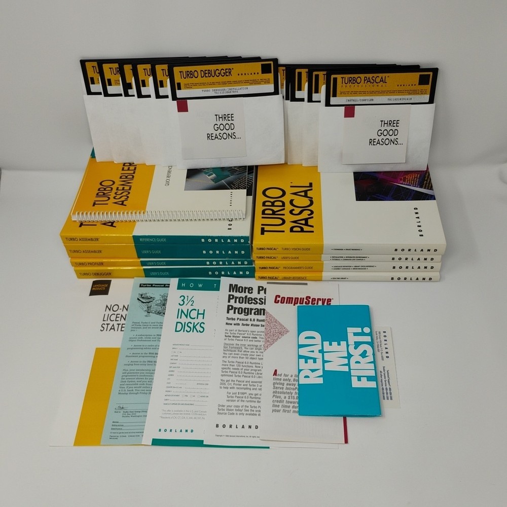 Borland Turbo Pascal With Objects Version 6.0 Professional Edition PC Software