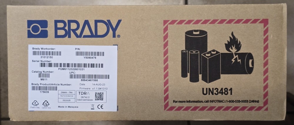 M611 LABEL PRINTER LABORATORY KIT By Brady M611-LAB