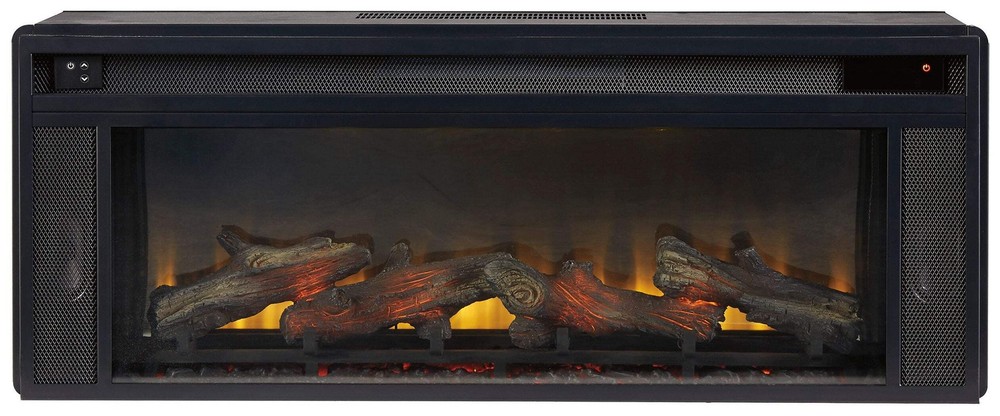 Entertainment Accessories - Fireplace Insert - Rectangular - Black