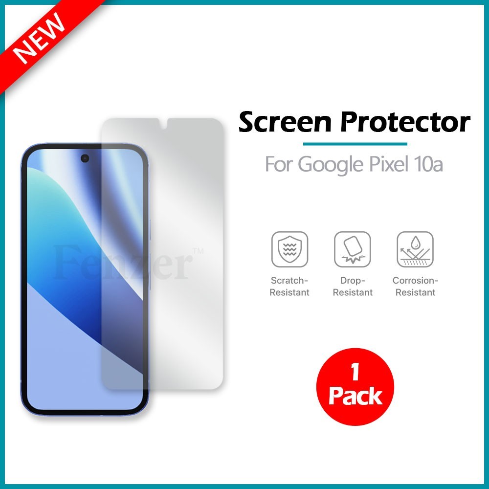 1x For Google Pixel 10a Screen Protector w/ cloth