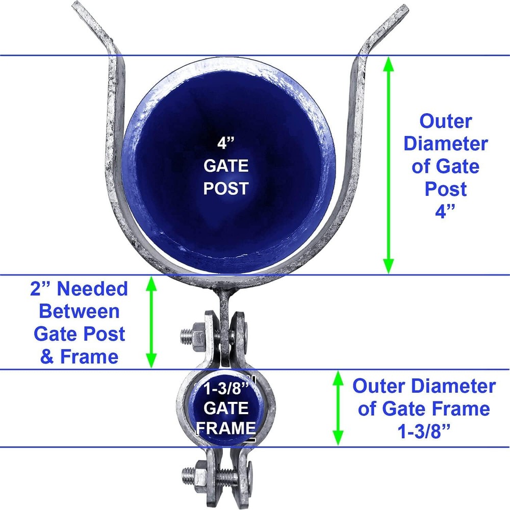 Galvanized Fork Gate Latch for Chain Link Fence