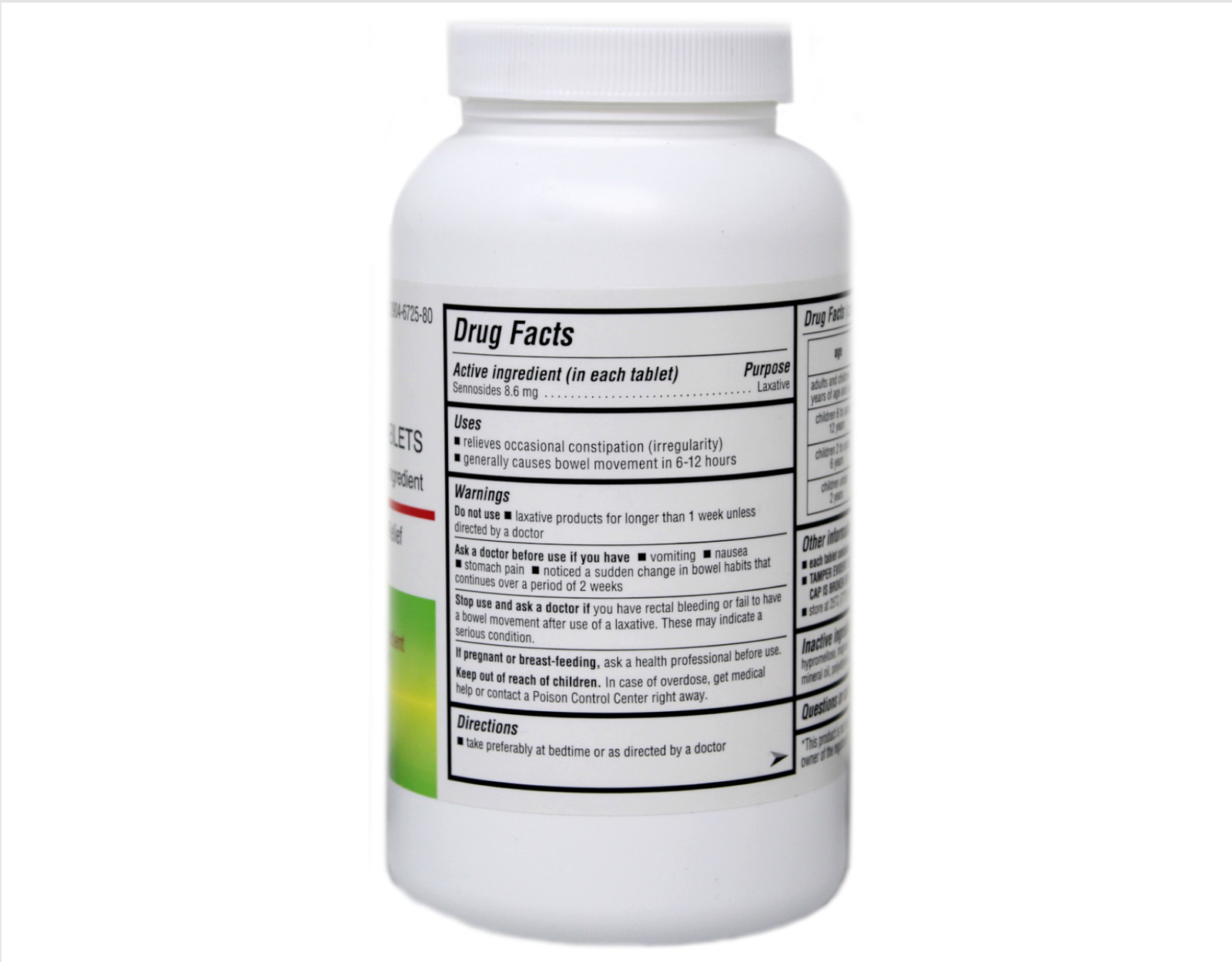 Major Pharmaceuticals Senna Vegetable Laxative Tablets, 1000 ct.