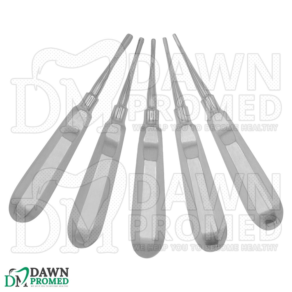 5 Pcs Dental Surgery Extracting Luxating Apical Root Tip Elevator German Grade