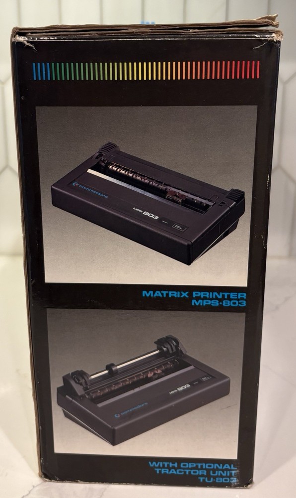 Commodore MPS-803 Dot Matrix Printer POWERS ON. For Parts Only. See Video ▶️