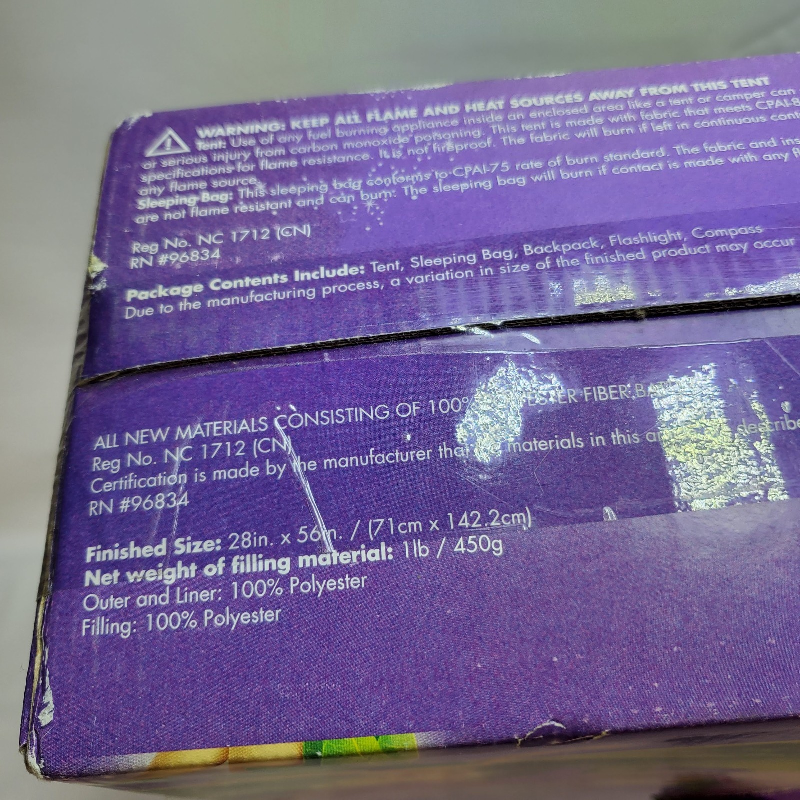 Disney Princess Tinkerbell Camp Kit Backpack Tent Flashlight Sleeping Bag Kids