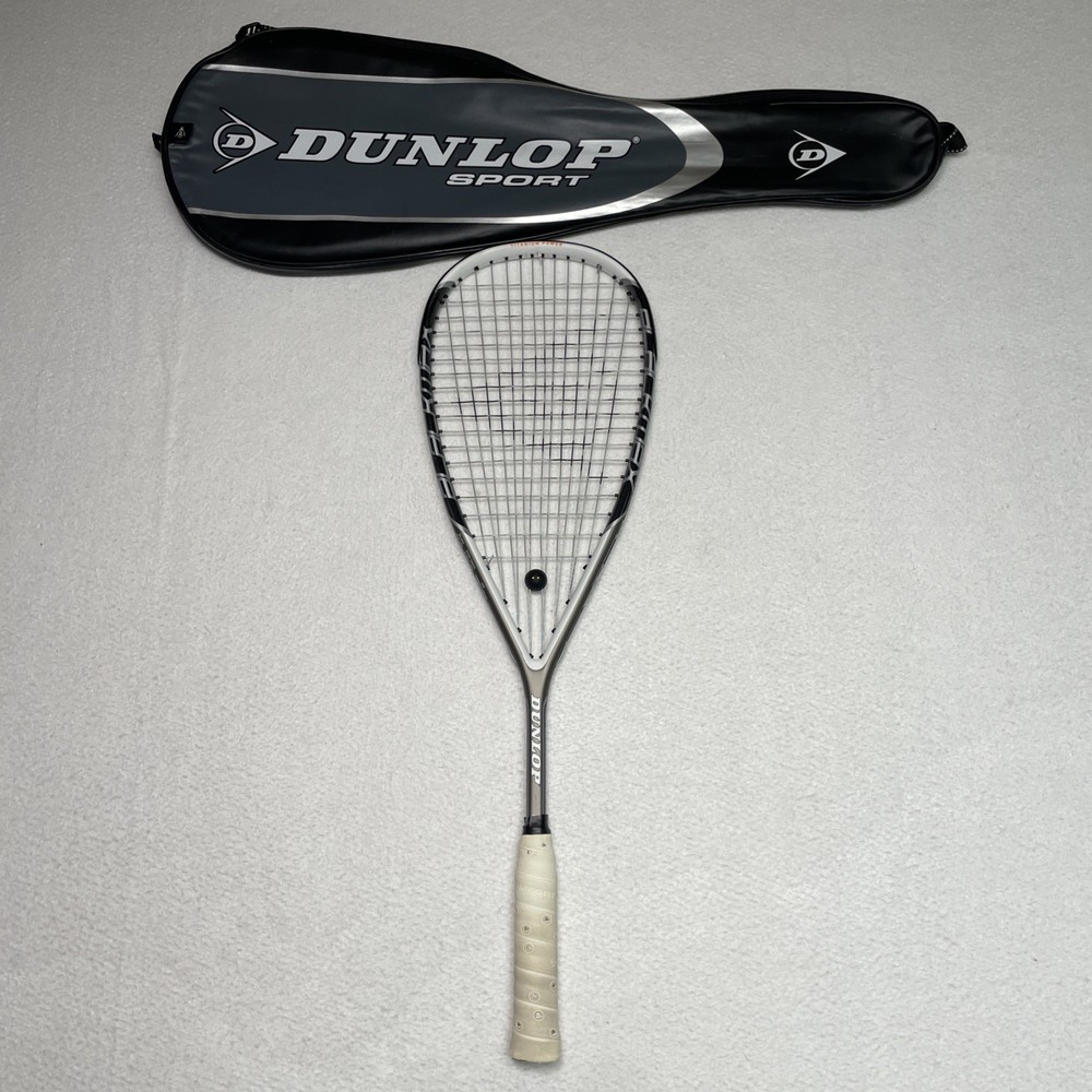 DUNLOP Black Max Titanium Power Squash Racquet Racket Head Light w/ Bag