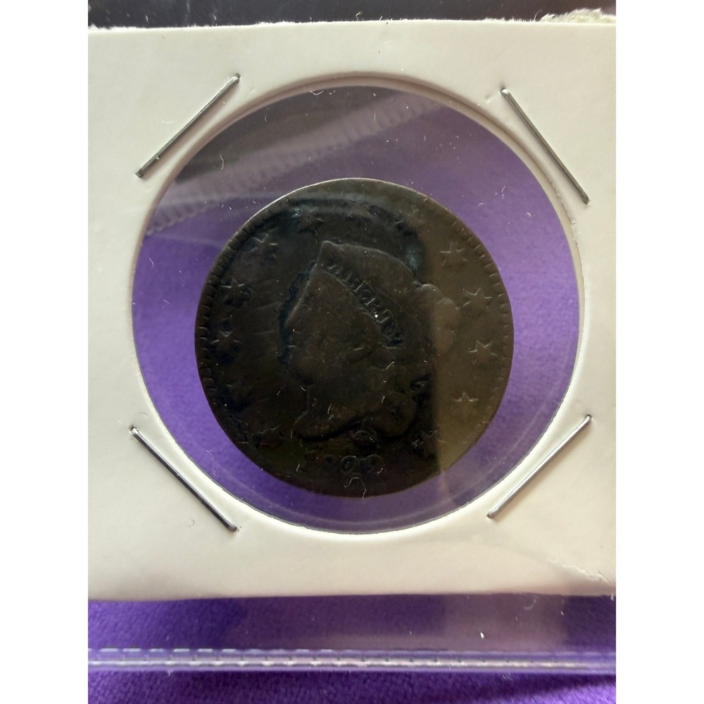 1829 CORONET HEAD LARGE CENT
