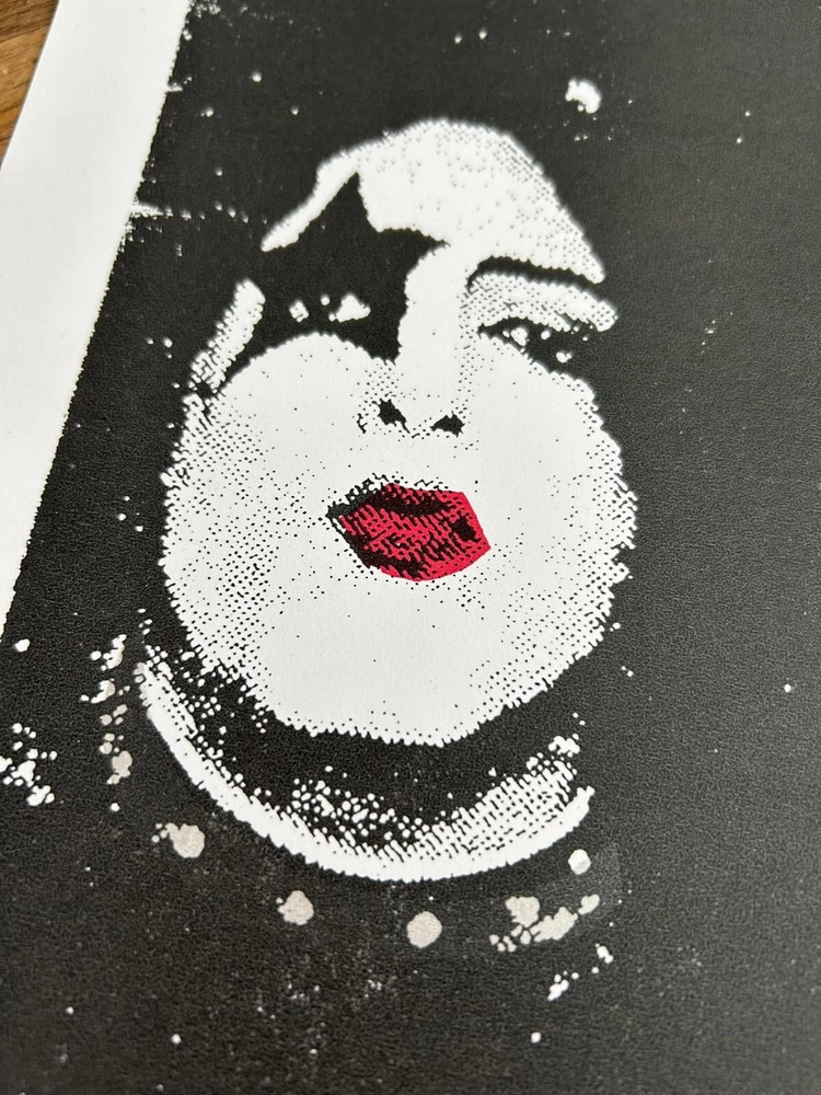 Kiss - SUPER RARE Hand Pulled Print - Small Batch