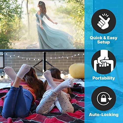 PYLE PROJECTOR SCREEN WITH STAND - 100-INCH FLOOR STANDING - Scratch & Dent