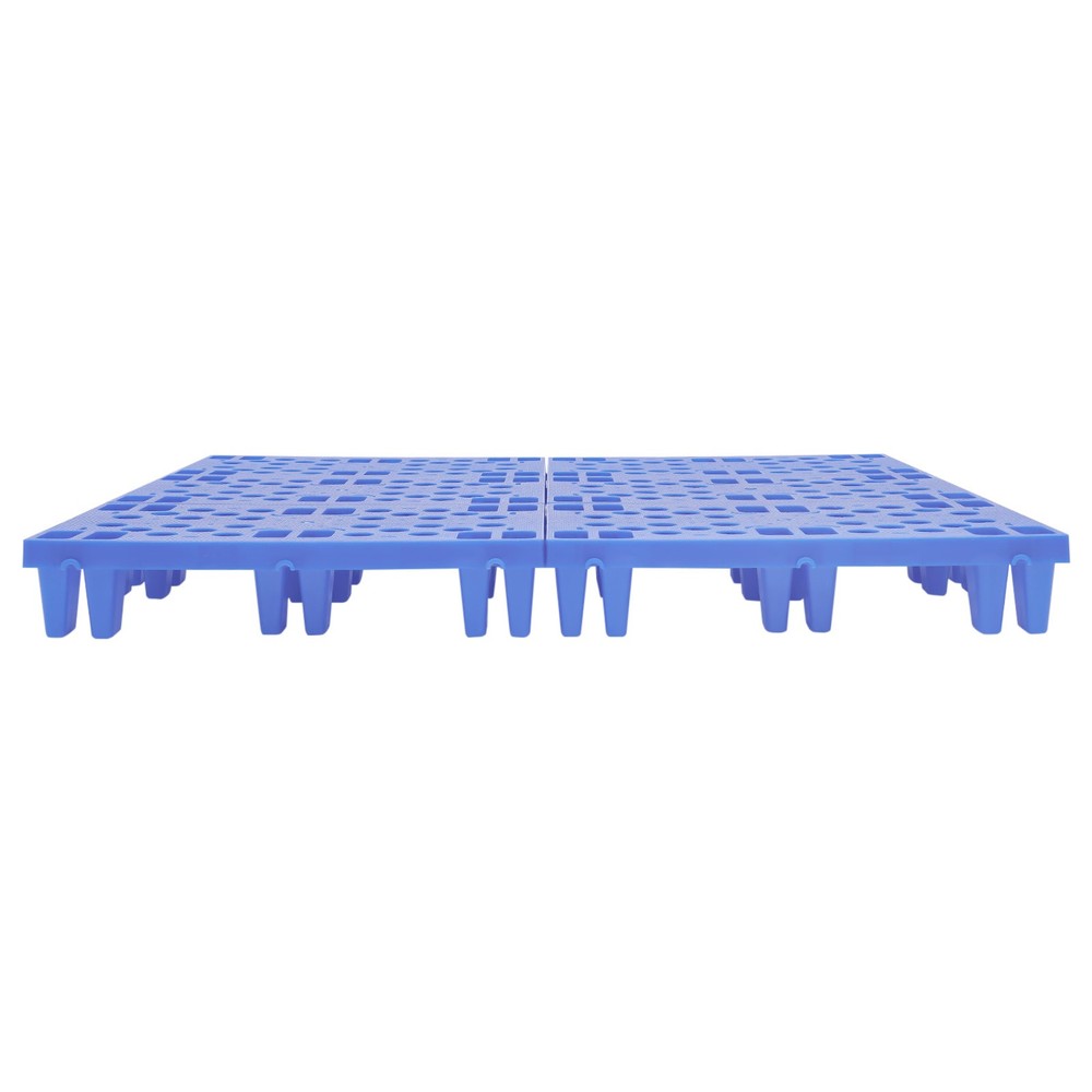 6-Pack Plastic Pallets 20x12x4in, 330lb Capacity Moisture Proof Stackable Pads