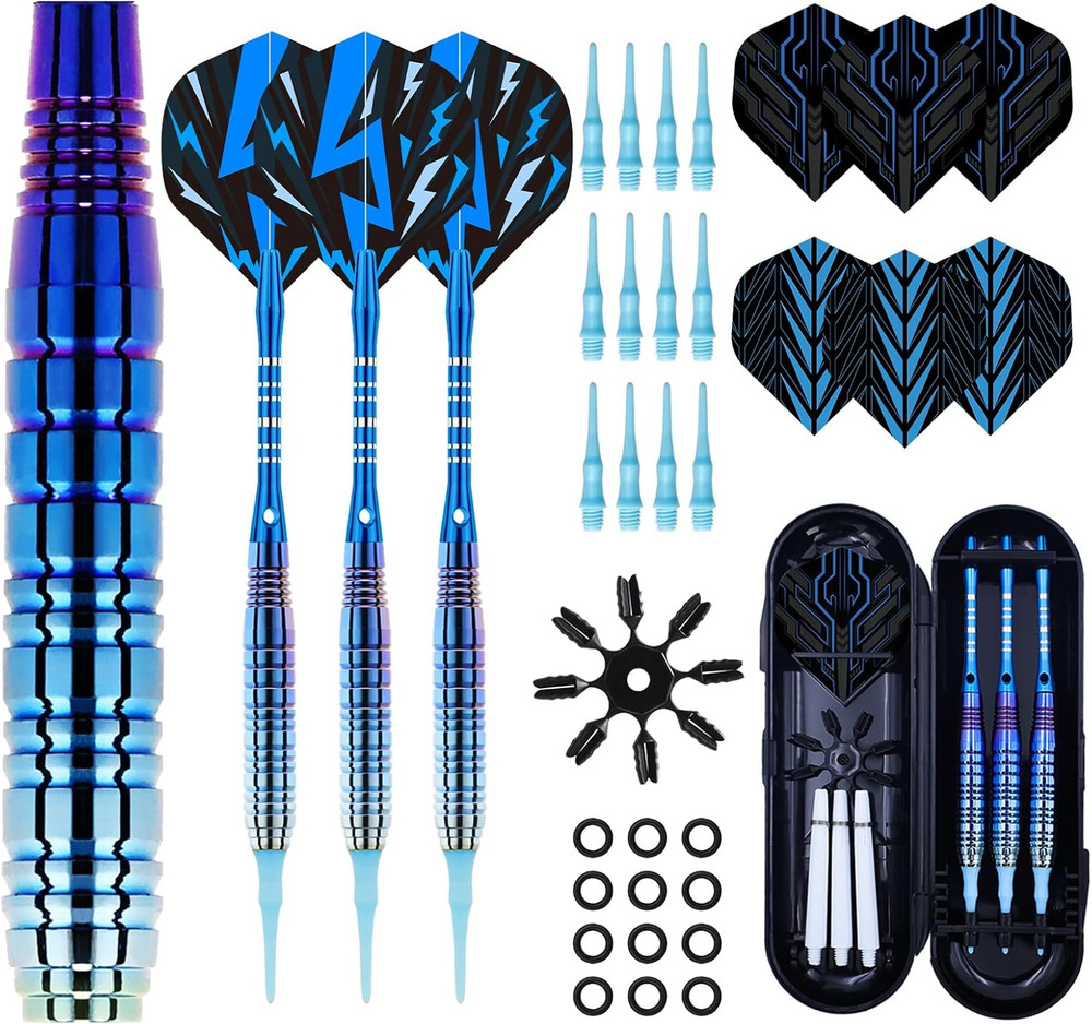 Soft Tip Darts Set - Darts Plastic Tip Sets, 3Pack Professional Plastic Tip Dart