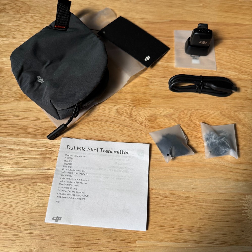 DJI Mic Mini Rechargeable High Quality Audio Wireless Microphone - Black