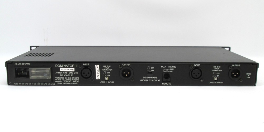 Aphex Dominator II Precision Multiband Peak Limiter - Model 720
