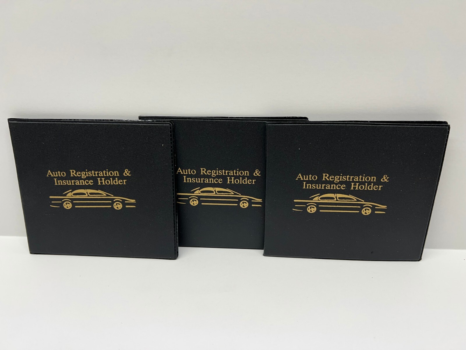 3 Auto Car Truck Registration And Insurance Case Document Holder Wallet Folder