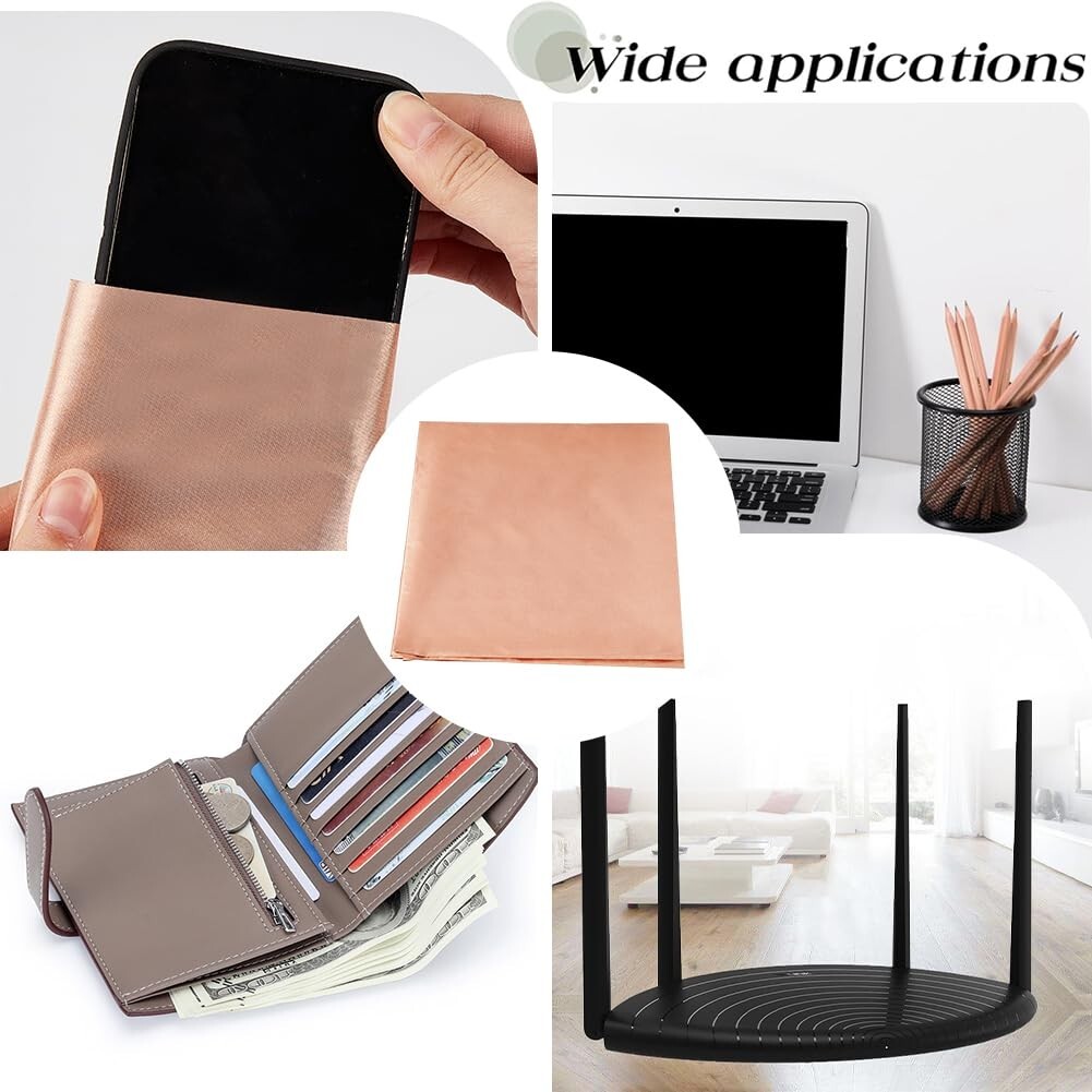 Faraday Fabric Military Grade Faraday Cloth for Shielding RFID, EMP, EMF, EMI