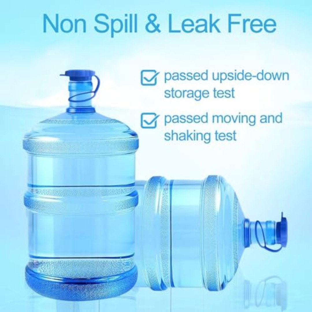 5 Pcs Reusable 5 Gallon Water Jug Caps Leak Proof Bottle Lids 55mm Water Bottles