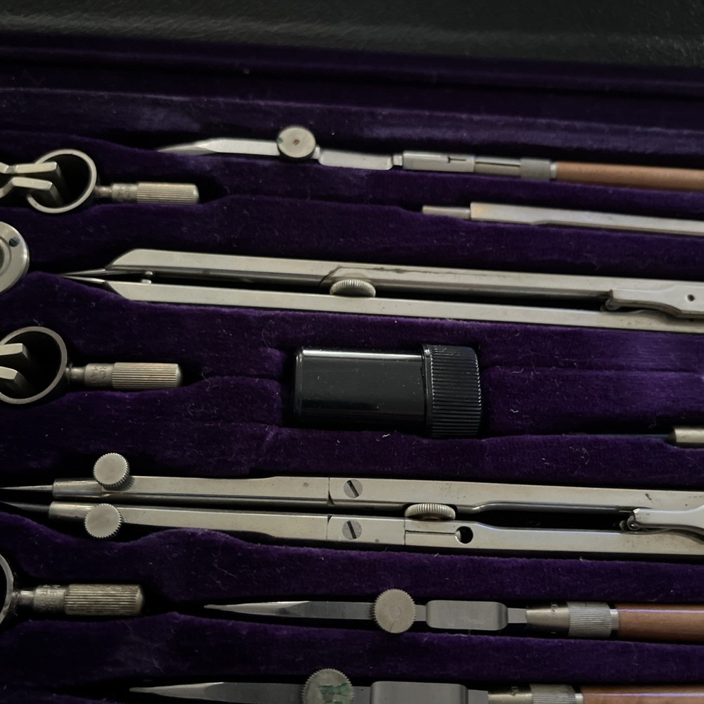 Germany; Gramercy Import Co., Vintage Drafting Set Complete With Case