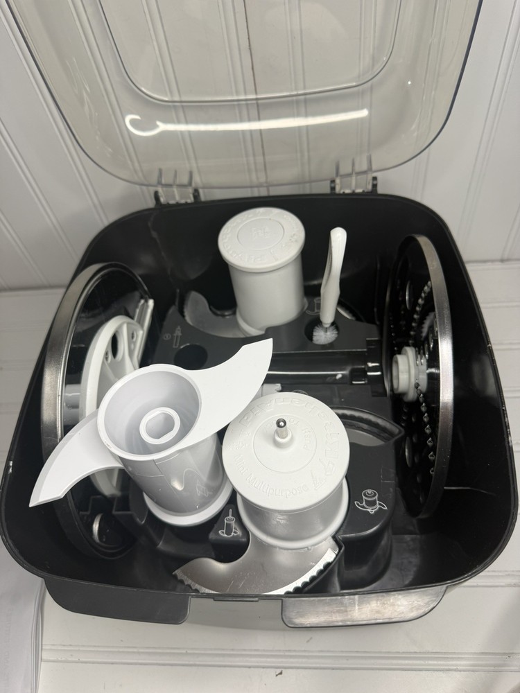 KitchenAid Food Processor Blades Chopping Kit Plastic Container Used KFP 1466