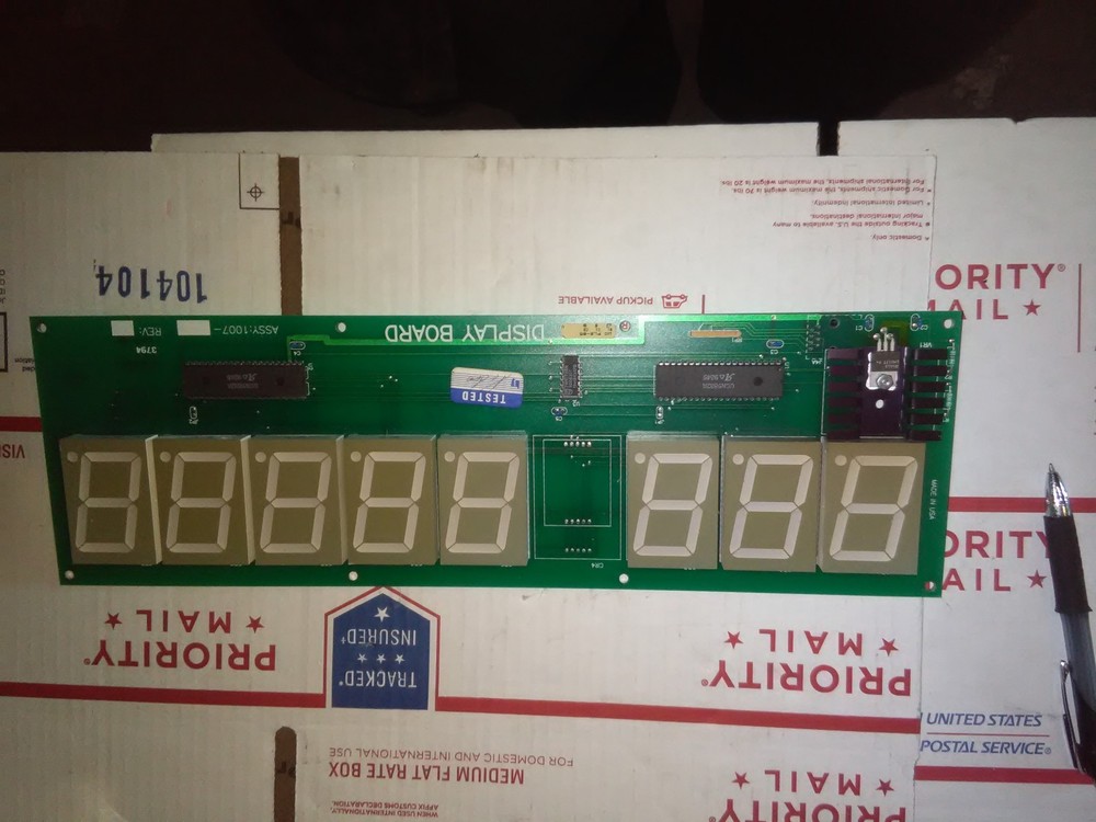 dinoscore arcade redemption scoreboard pcb working