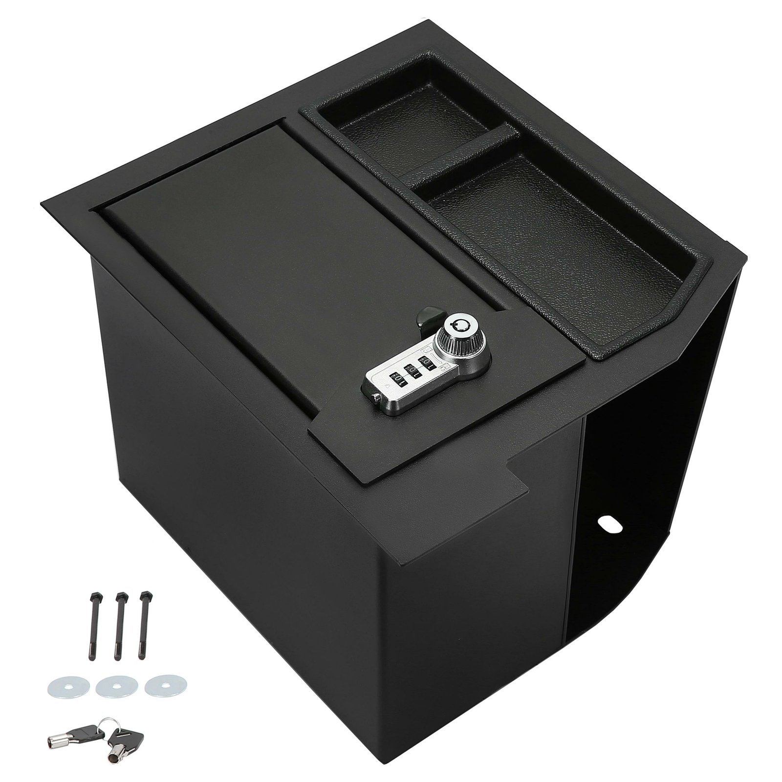 Center Console Safe Box Locking Safe For Toyota Tundra 2007-2013 Sequoia 08-13