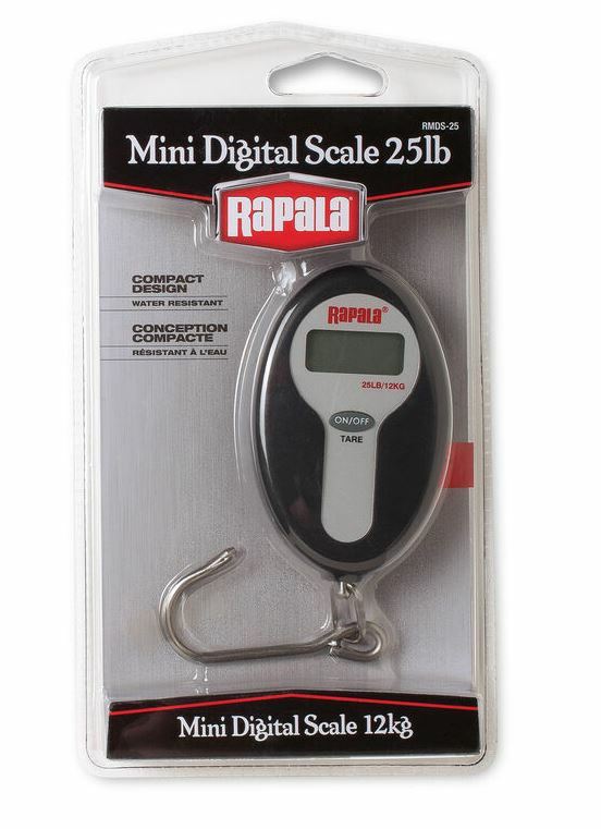 Rapala 25 Lb. Mini Digital Scale - Compact - Pounds or Kilograms