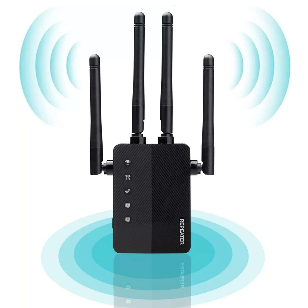 1 x WiFi Extender Signal Coverage Booster Compatible For Linux Easy To Setup