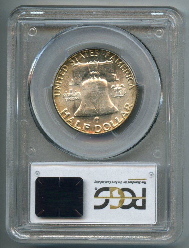 1957 Franklin Silver Half Dollar PCGS MS 65