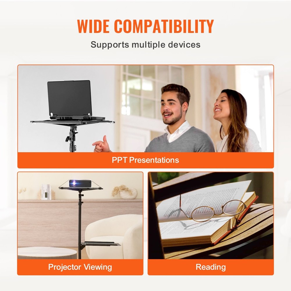 Projector Stand with Wheels,Projector Floor Stand Adjustable Height from 22.8
