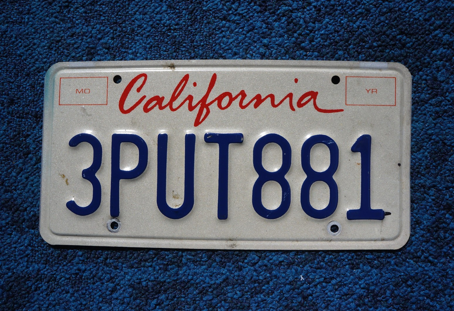 2020 CALIFORNIA License Plate