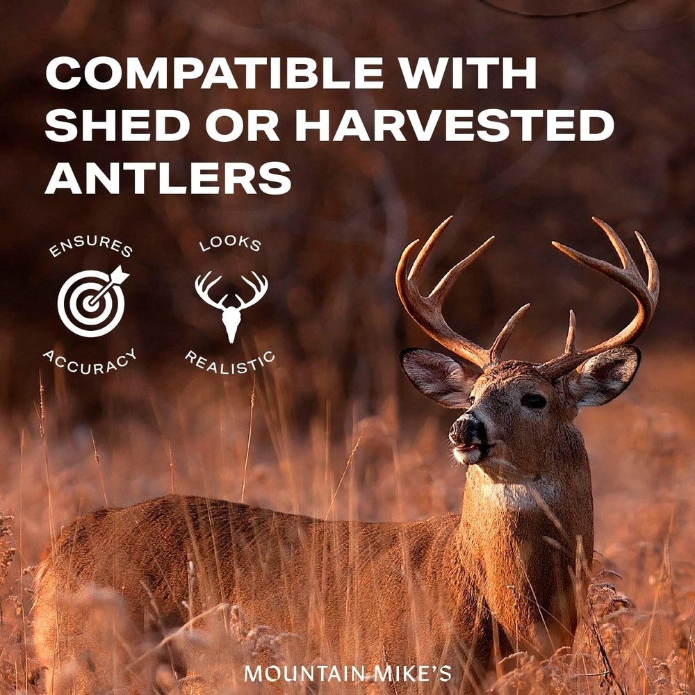 Elegant Antler Mounting Kit with Interchangeable Sections - Natural Finish