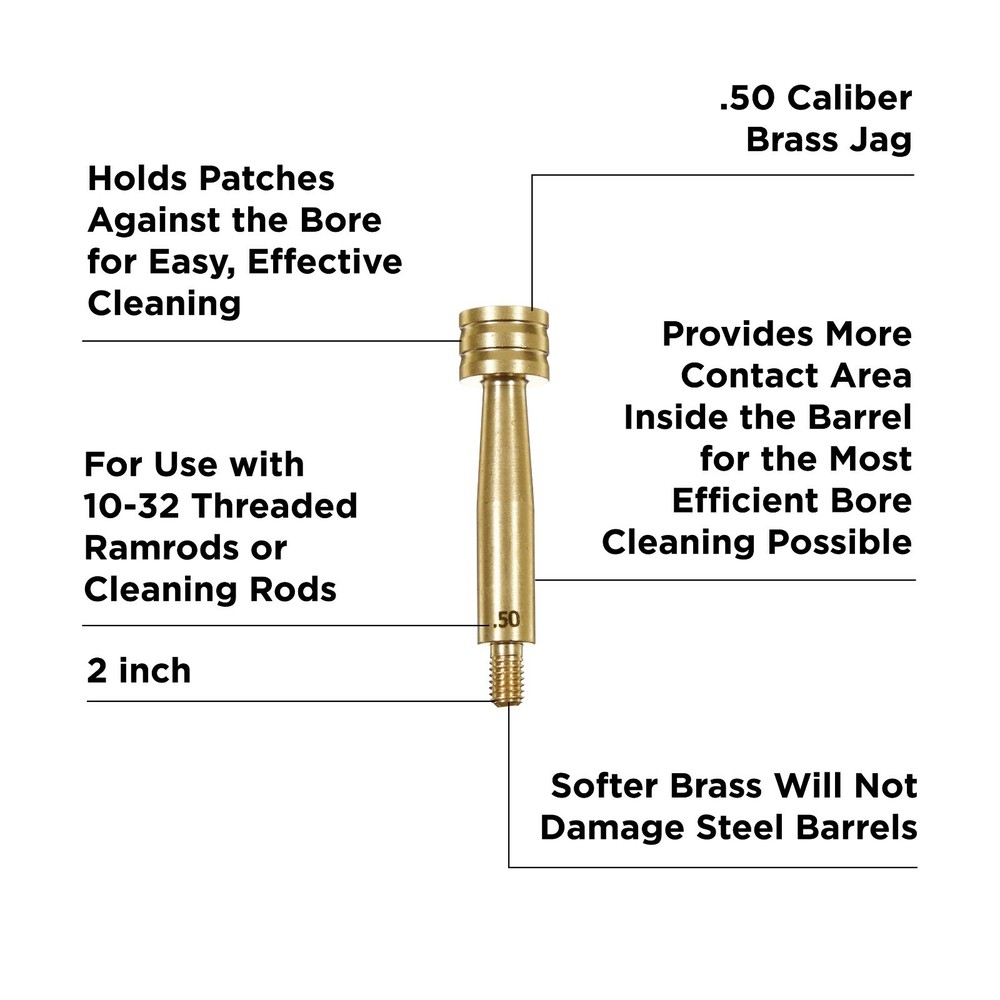 ALLEN Thunder Cloud, Muzzleloader .50 Cal Brass Jag 10-32 2” NEW