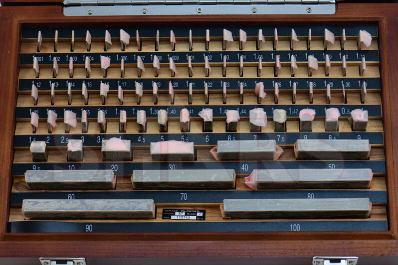 Shars 87 PCS Metric Gage Blocks Set DIN861 Grade 2 Certificate M}