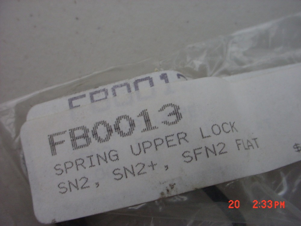 Senco Part FB0013 Spring Upper Lock SN2 SN2+ SFN2 Flat