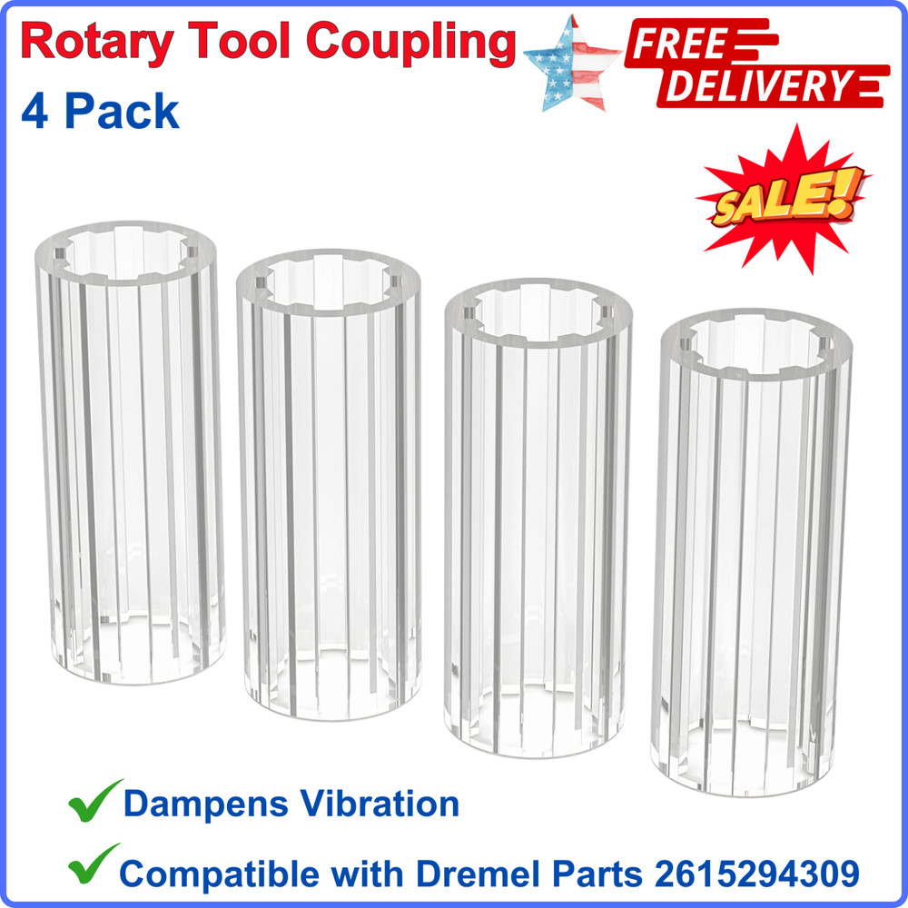 Replacement 395 Rotary Multi Tool Coupling Compatible with Dremel Parts, 4 Pack