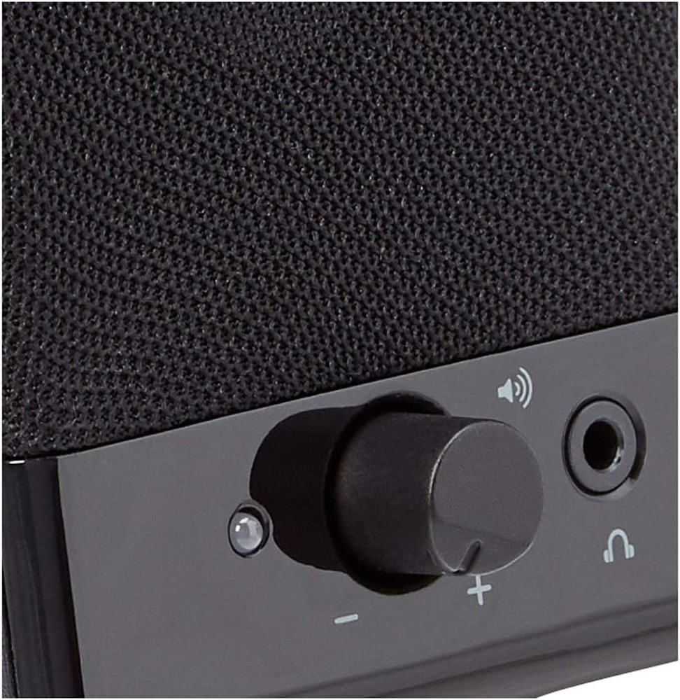 USB-Powered Computer Speakers W/ Volume Control Desktop/Laptop PC Compact Size