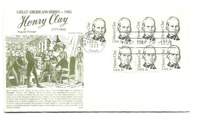 1846 3c Henry Clay GAMM FDC