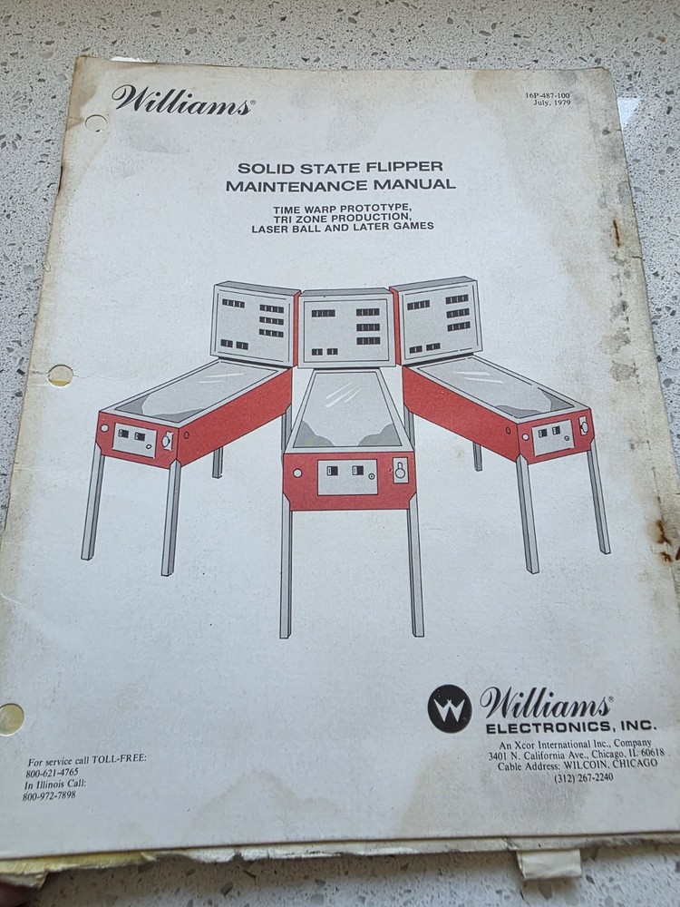 Williams Solid Statr Flipper Repair Manual Trizone And Later