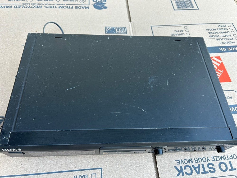 Sony MDS-JE320 MiniDisc Recorder Player AS IS READ