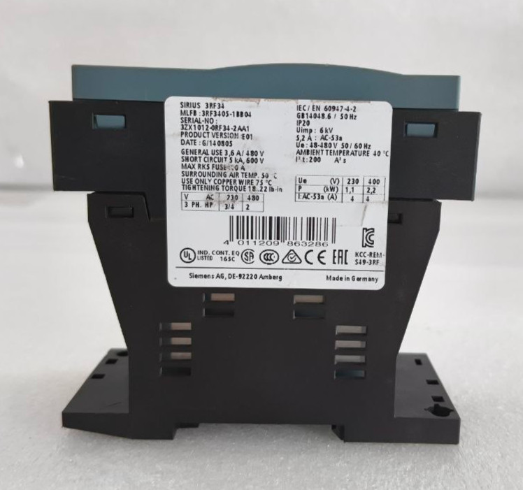SIEMENS SOLID-STATE RELAY SIRIUS 3RF3405-1BB04 USED