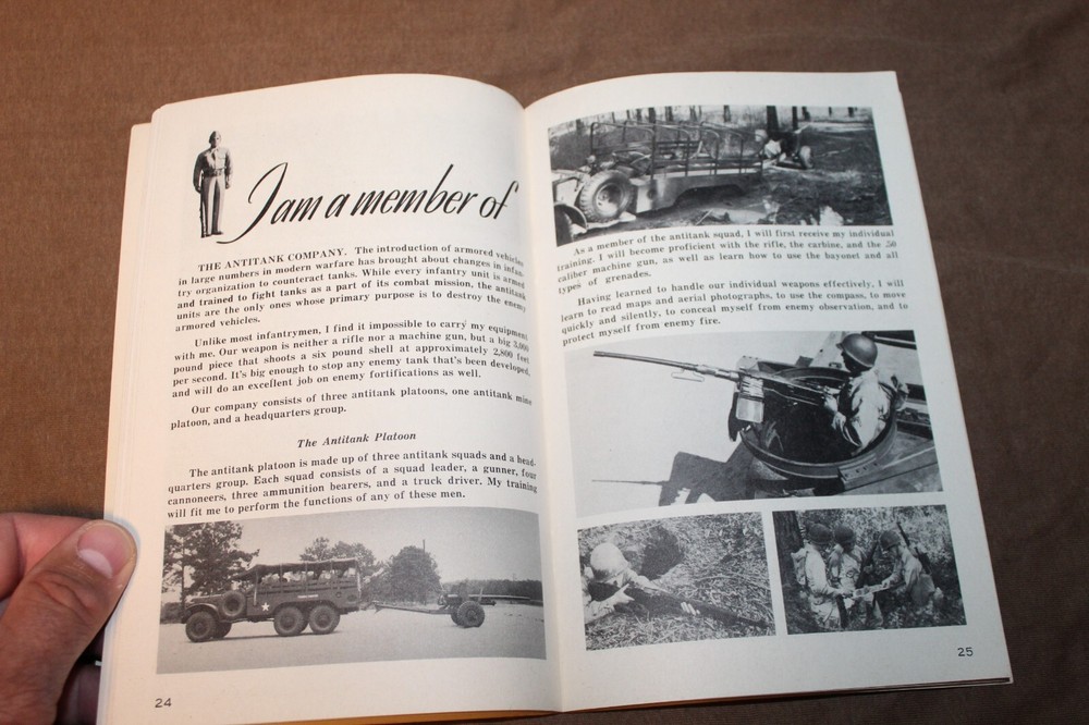 Original WW2 U.S. Army "IRTC" Infantry Training "I am a Doughboy" Booklet