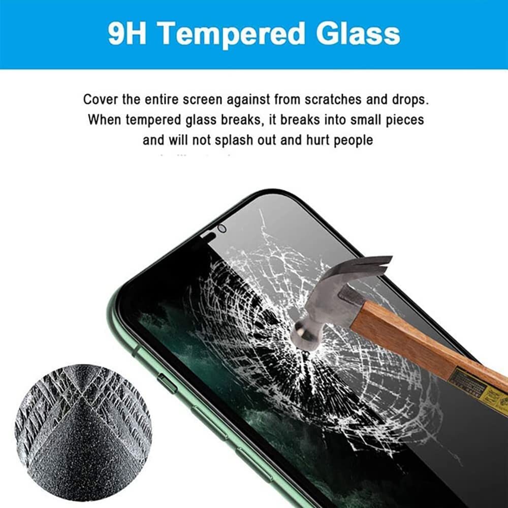 For iPhone 15 14 13 12 11 Pro Max Tempered Glass Privacy Screen Camera Protector