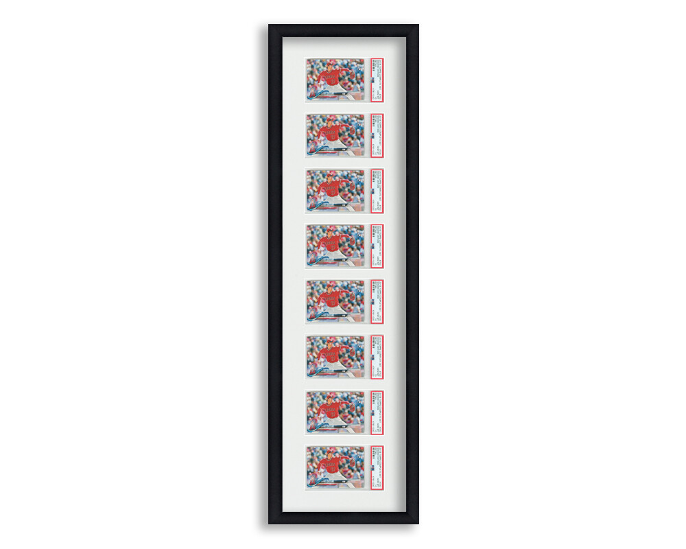 PSA Graded Card Frame Display Holds (8) Slabs Baseball, UV Protection (optional)