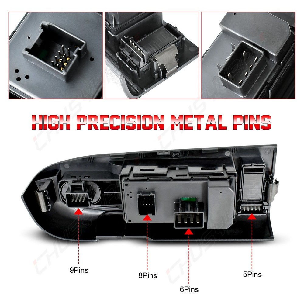Front Driver Side Window Switch Chevy Silverado 1500 2007-2013 2500 HD GMC