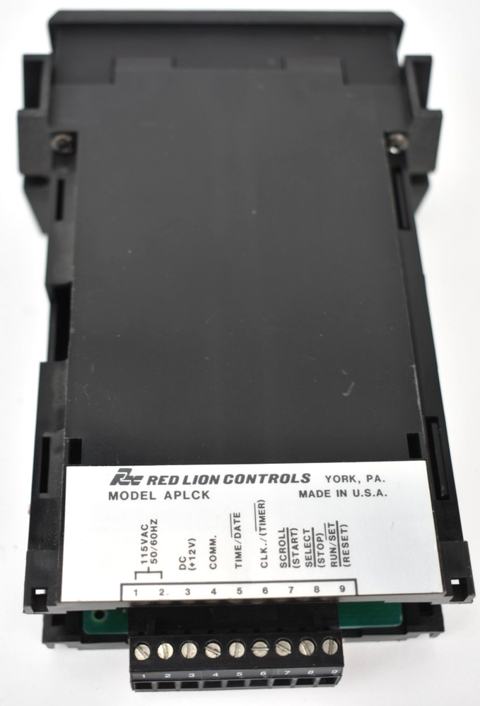 Red Lion APLCK000 Elapsed Time Indicator Panel Meter Hour Meter 1/8 DIN