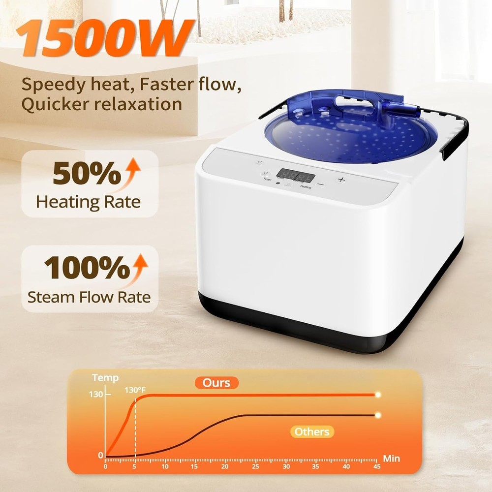 Convenient Remote-Controlled Sauna Steamer with Aromatherapy for Home Relaxation