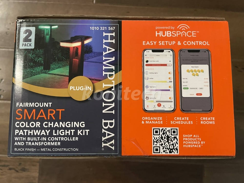 Hampton Bay Smart Color Changing Pathway Light Kit Controller Transformer