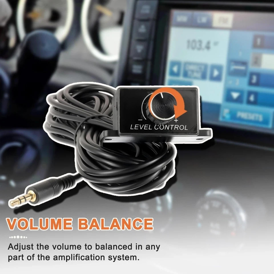 Universal Car Amplifier Level Controller Car Audio Control Knob Sub Amp Volum...