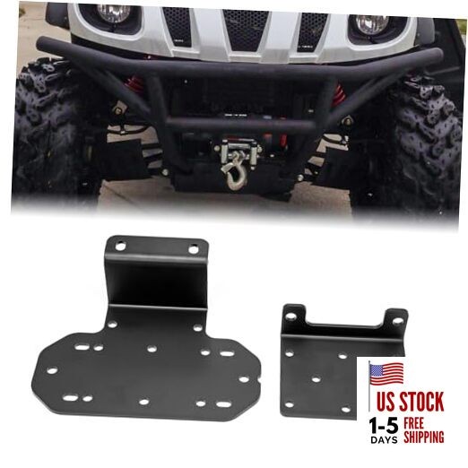 Front Winch Mounting Brackets Plate Kit Compatible with Yamaha Rhino 450 660