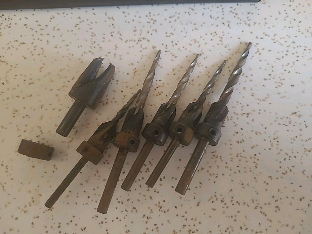 Set Of Vintage Fuller Countersinks Plug Cutter Drills