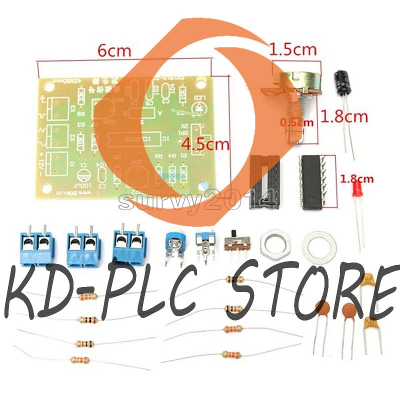 ICL8038 Function Signal Generator Module Sine Square Triangle Wave Output Kits S